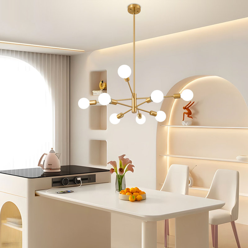 George Oliver Glenarm 8-Light Modern Sputnik Sphere Chandelier